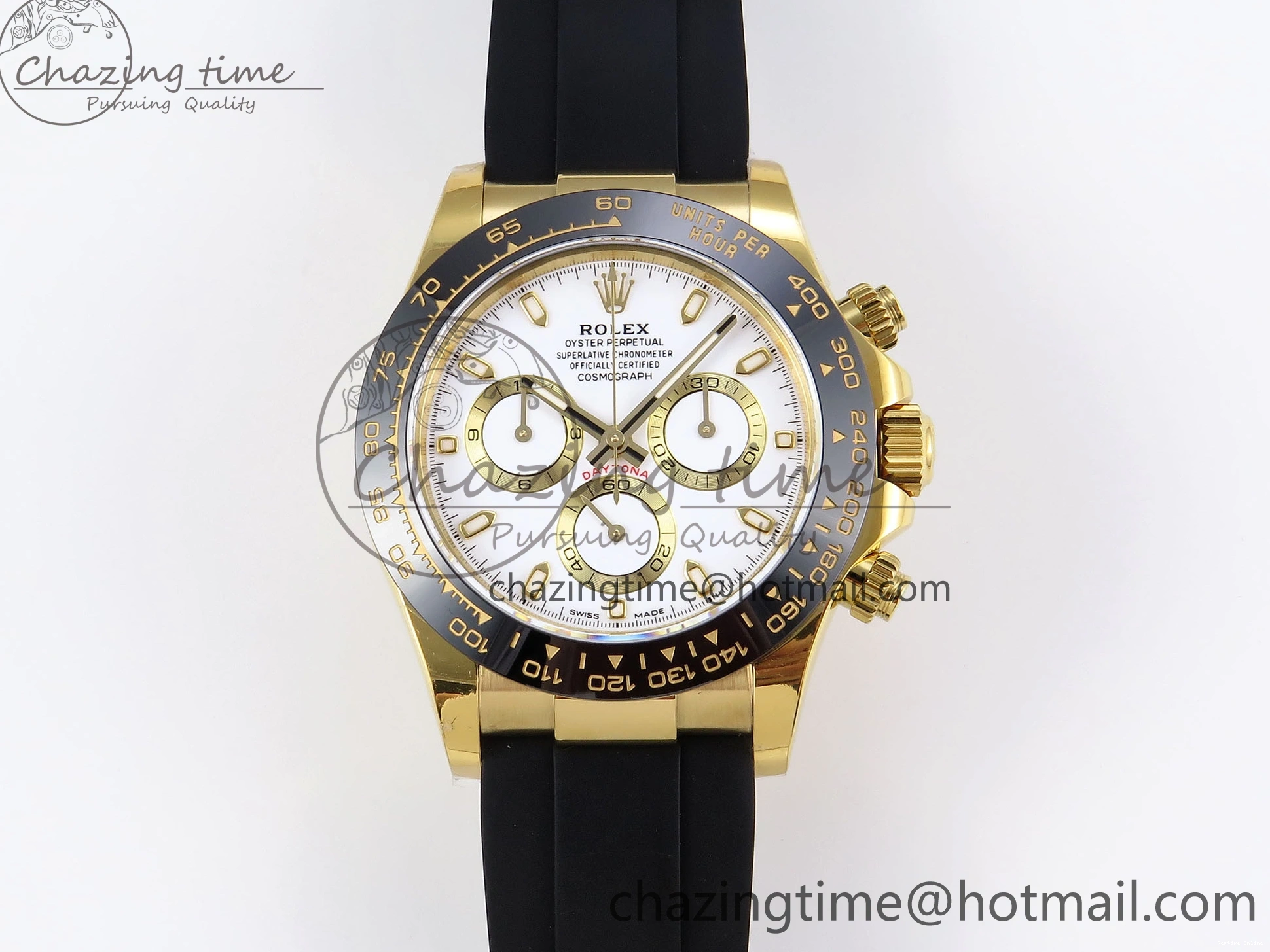 0401 Minimalist DAYTONA 116518 APSF 1:1 BEST EDITION WHITE DIAL ON OYSTERFLEX RUBBER STRAP SH 1781